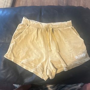 mustard pajama shorts